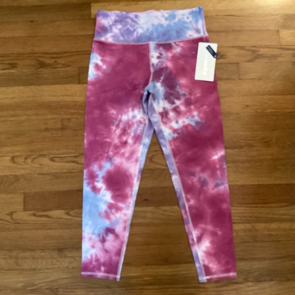 Marika Women’s Purple and Blue Tie-Dye Leggings NWT